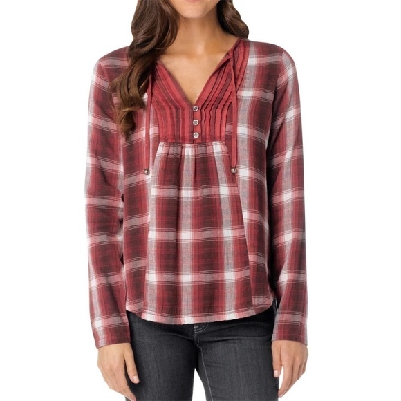 PrAna Red Francine Top, Size XS - Picture 1 of 9